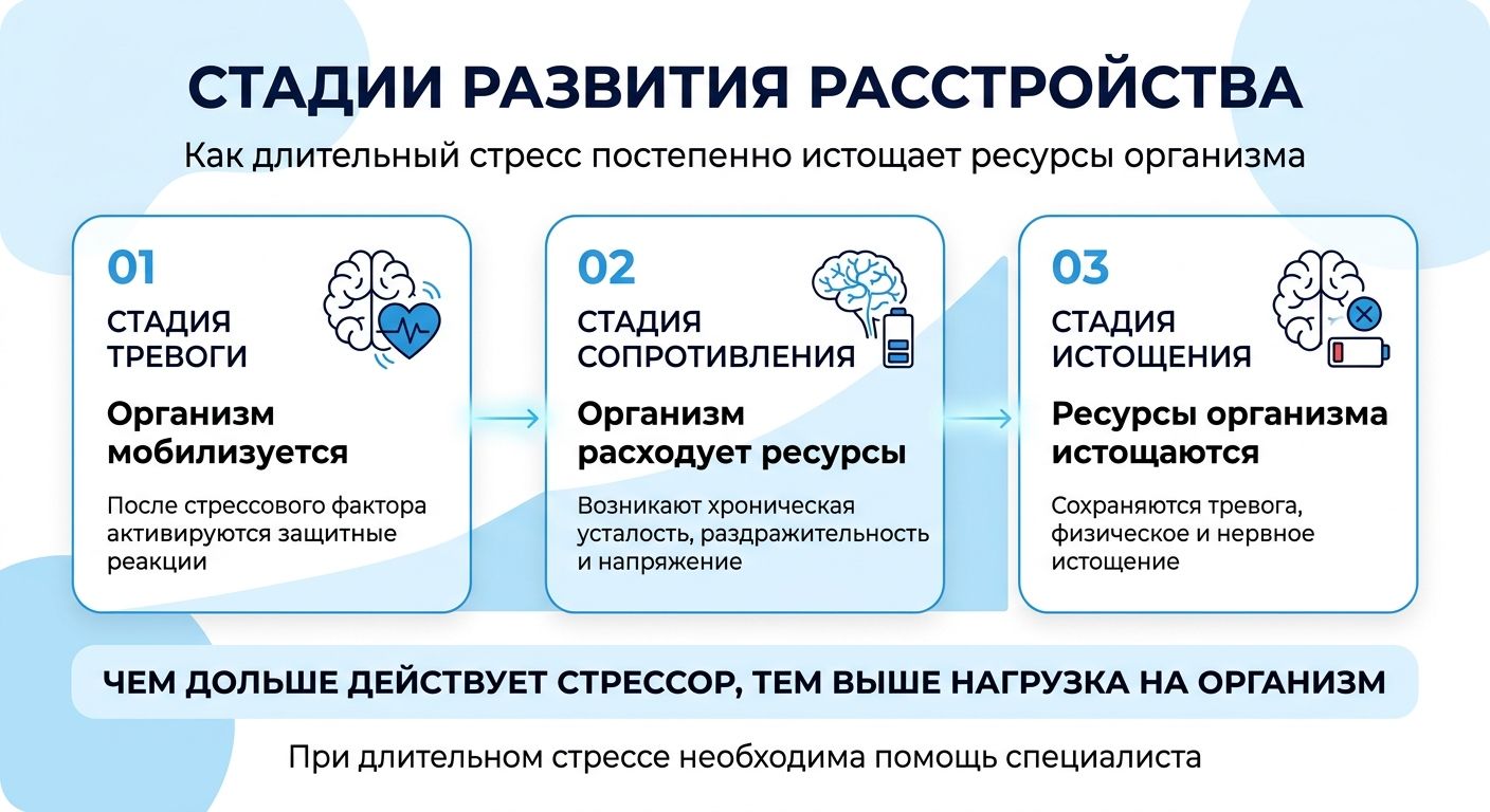 Лечение стресса в Белорецке инфографика